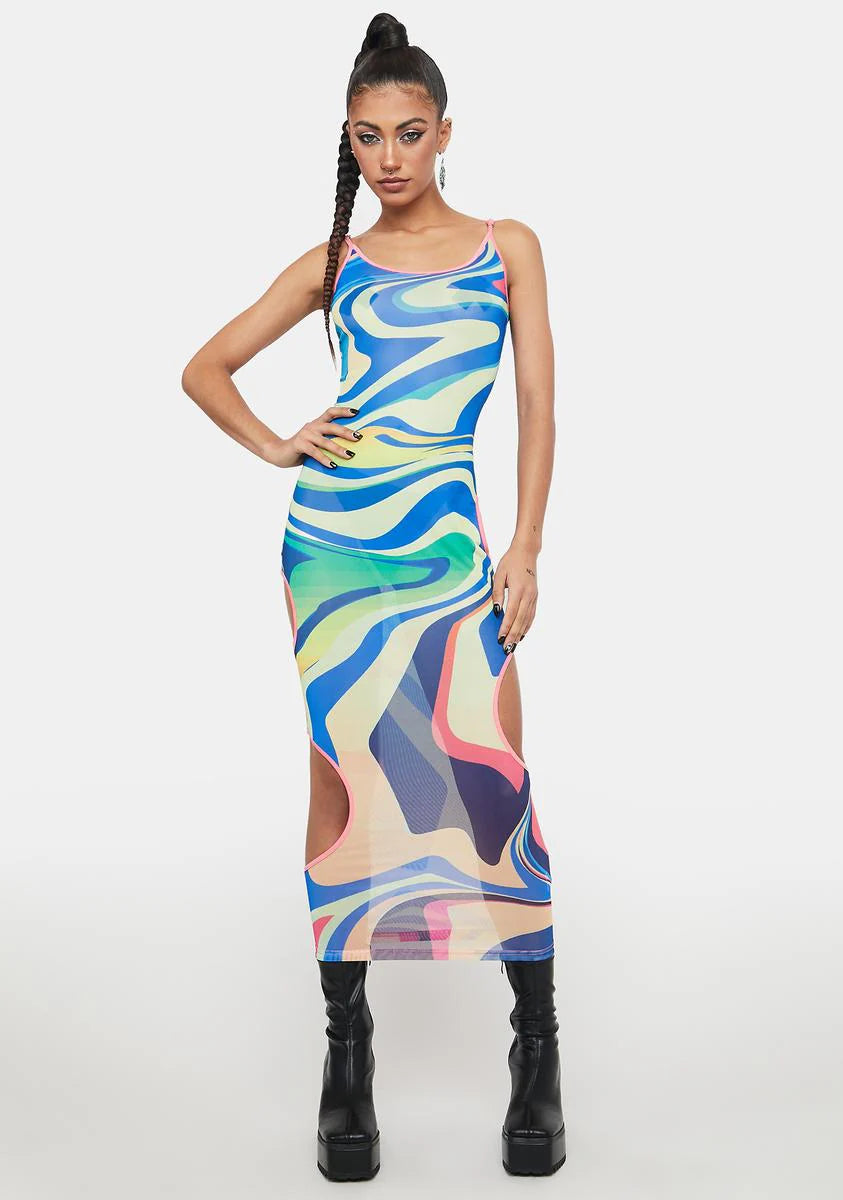 Sky Forward It Swirl Maxi Dress