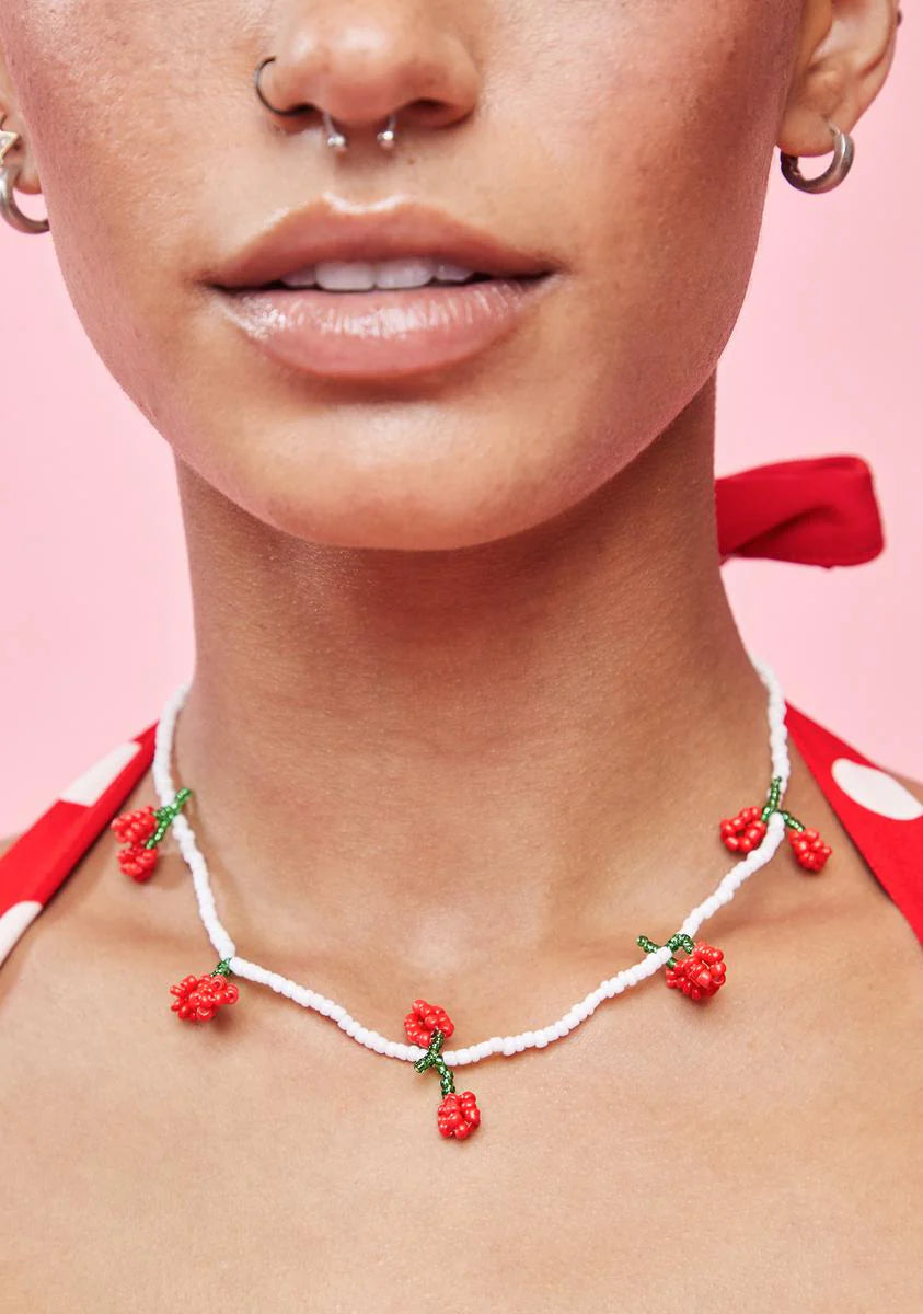 Bunch Of Sweetness Beaded Necklace