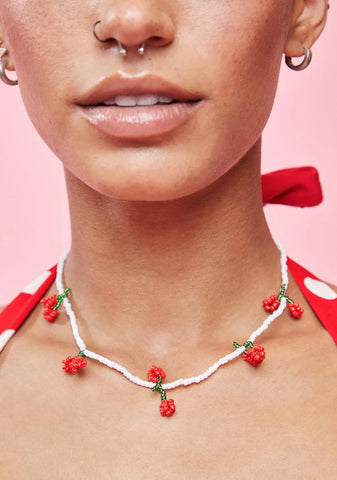 Bunch Of Sweetness Beaded Necklace