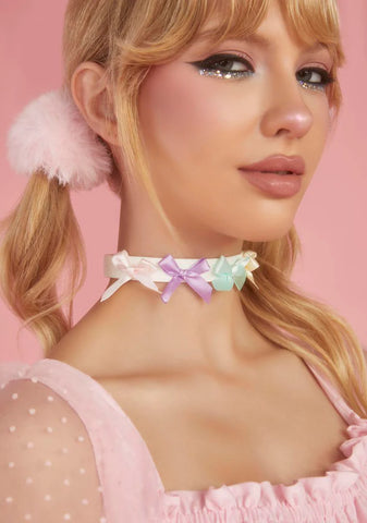 Tickle My Fancy Bow Choker