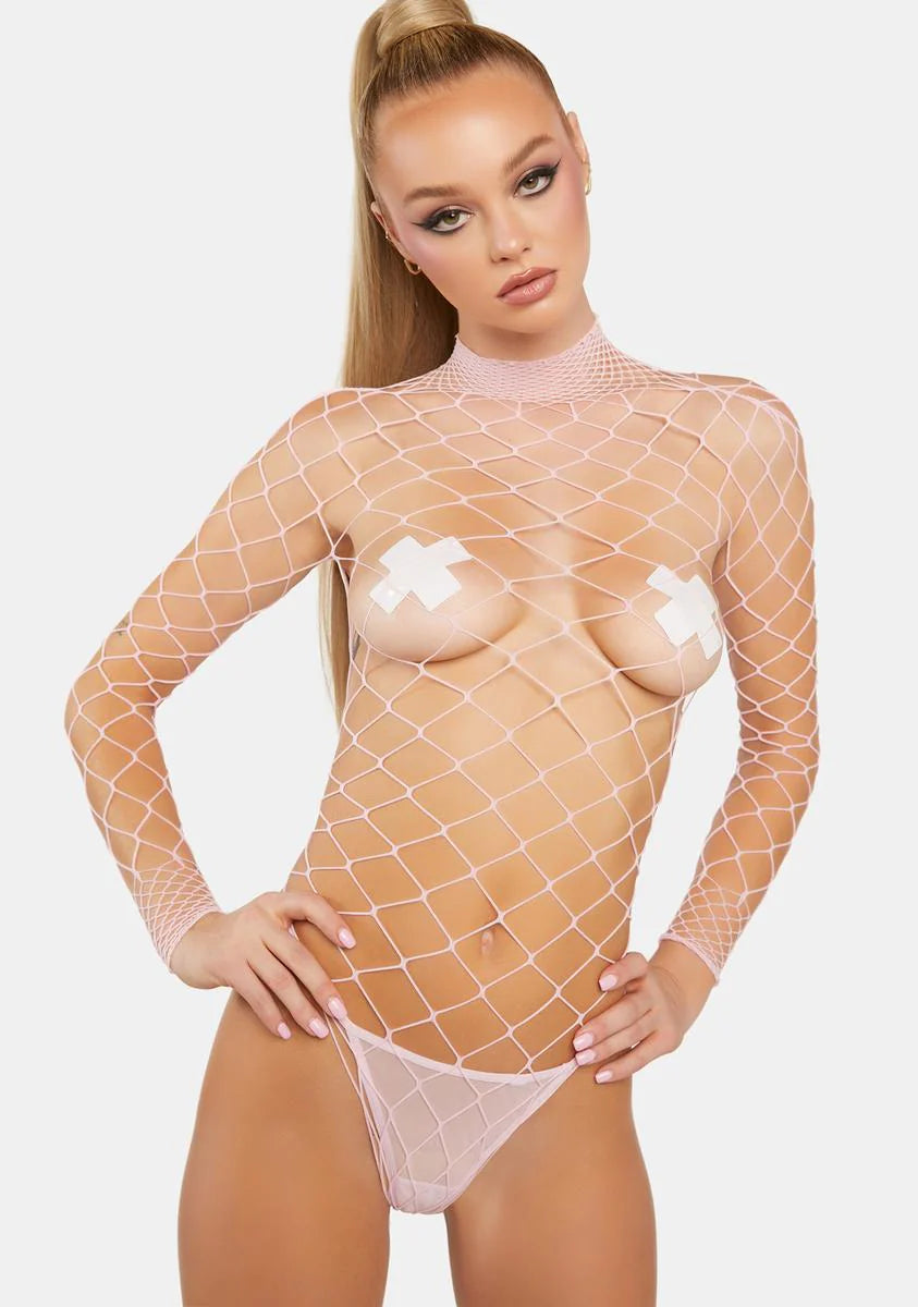 Sweet Dancing All Night Fishnet Bodystocking