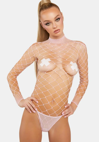 Sweet Dancing All Night Fishnet Bodystocking