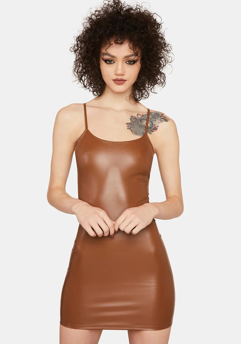 Dancing For Life Vegan Leather Dress