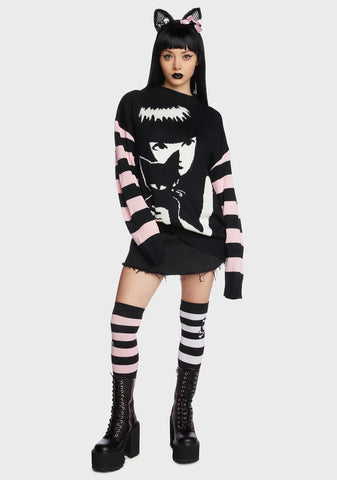 Brooding Besties Knit Sweater