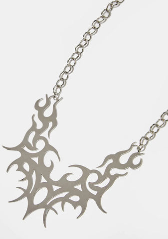 Marked In Flames Chain Necklace