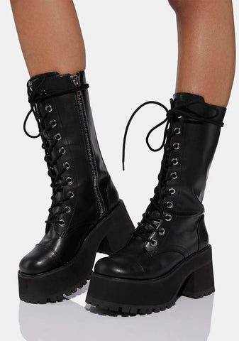 Ready To Conquer Combat Boots