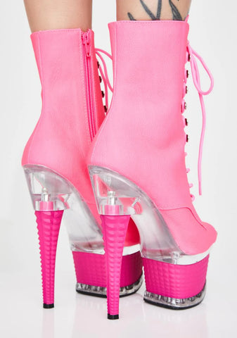 UV Studded Platform Heels