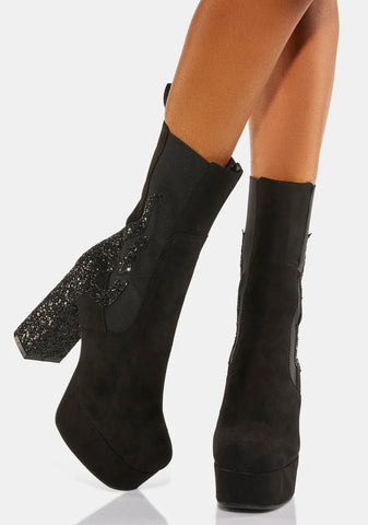 Apparent Lies Platform Boots