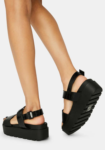 Shadow Lost Without You Platform Sandals