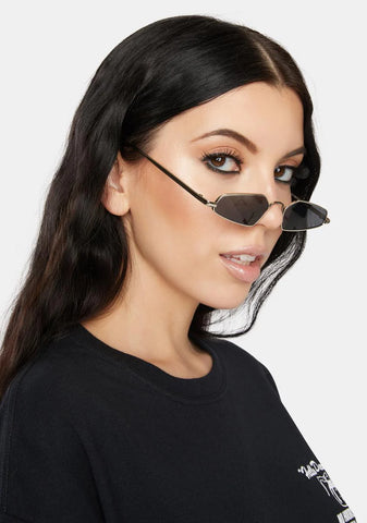 Spill The Tea Black Sunglasses