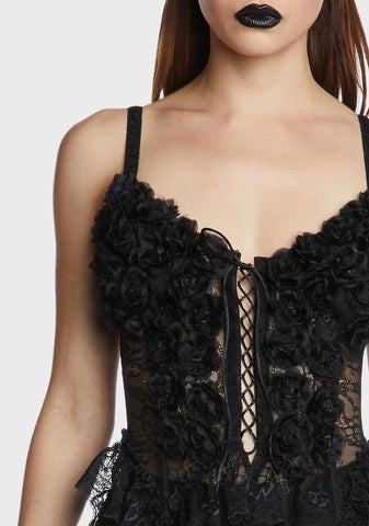 Grim In Bloom Corset