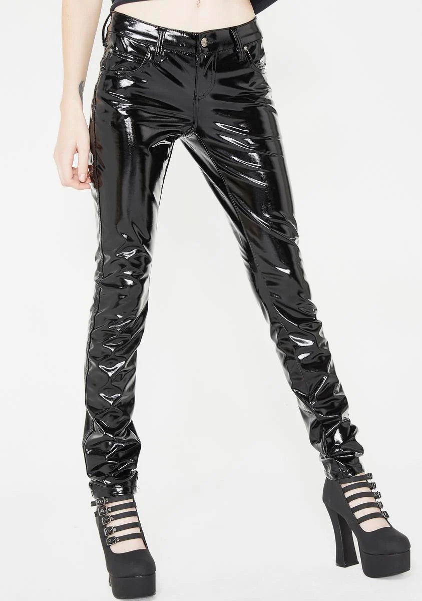 Vinyl Skinny Pants