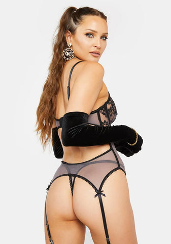 Yes I'm Spoiled Mesh Lingerie Set
