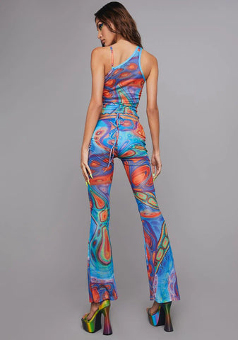 Trippy Charmer Mesh Pants Set
