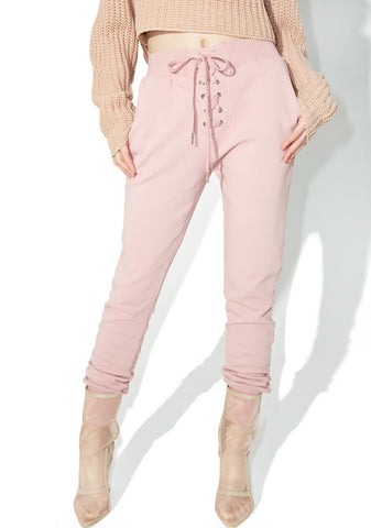 Kick Back Lace-Up Sweatpants