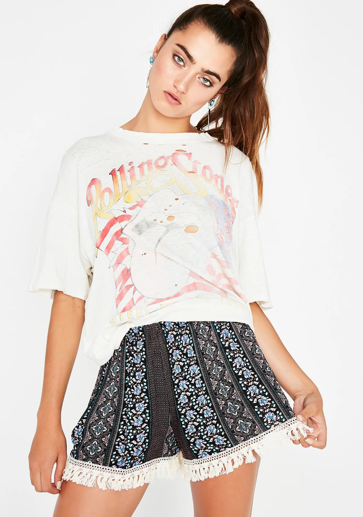 Natural Beauty Pattern Shorts