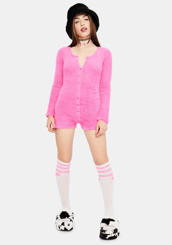 Chalet Stay Fuzzy Romper