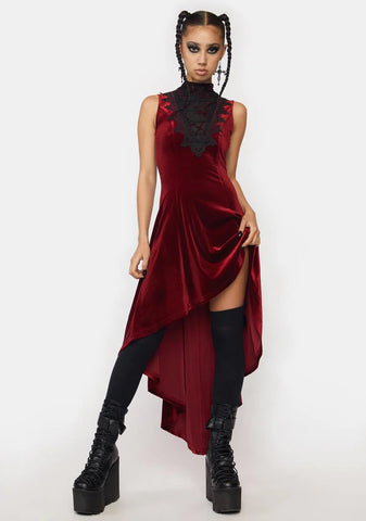 Red Gothic Sexy Dress