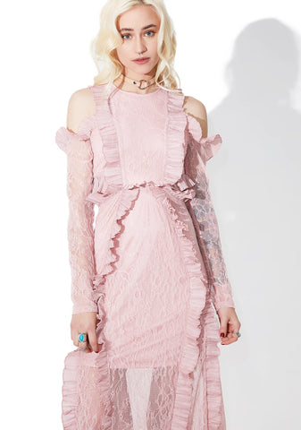 Tribute Ruffled Maxi Dress