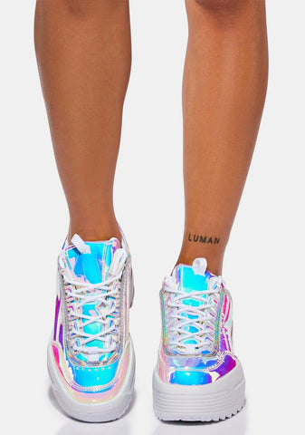 Holo Rec League Platform Sneakers