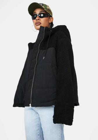 Night King Sized Shearling Hoodie