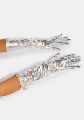 Touched By Love Metallic Gloves