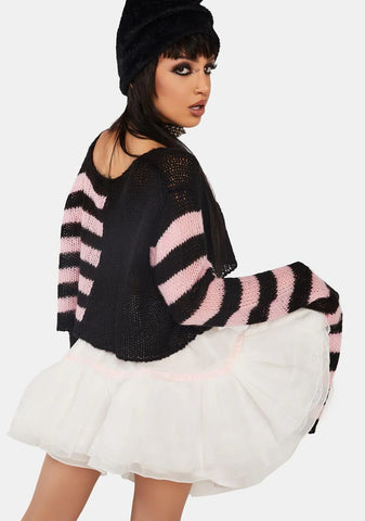 White Dolly Frilly Mini Petticoat Skirt