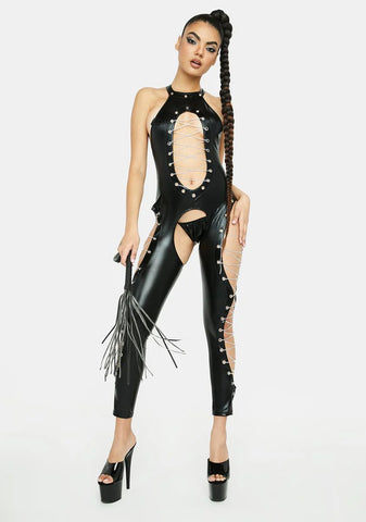 Chain Cutout Jumpsuit