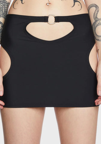 Cut Out Bodycon Skirt