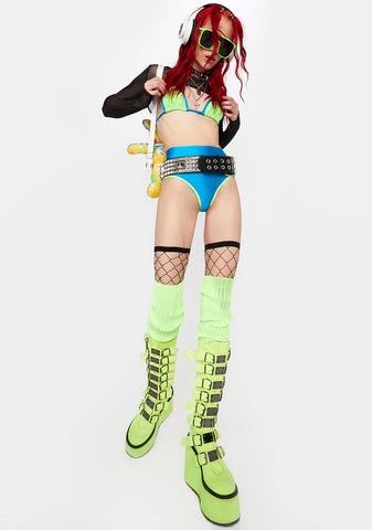 Vibrant Beats Shorts Set