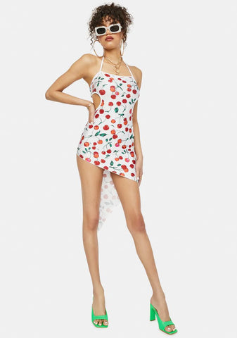 Who We Are Cherry Cutout Mini Dress