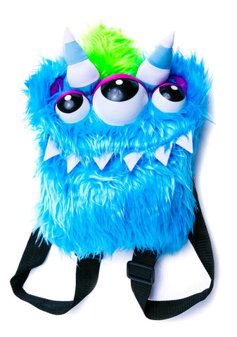 Monster Behind You Furry Backpack