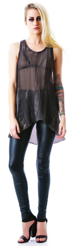 Industrial Mesh Tank - Black