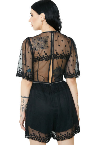 Carina Sheer Romper