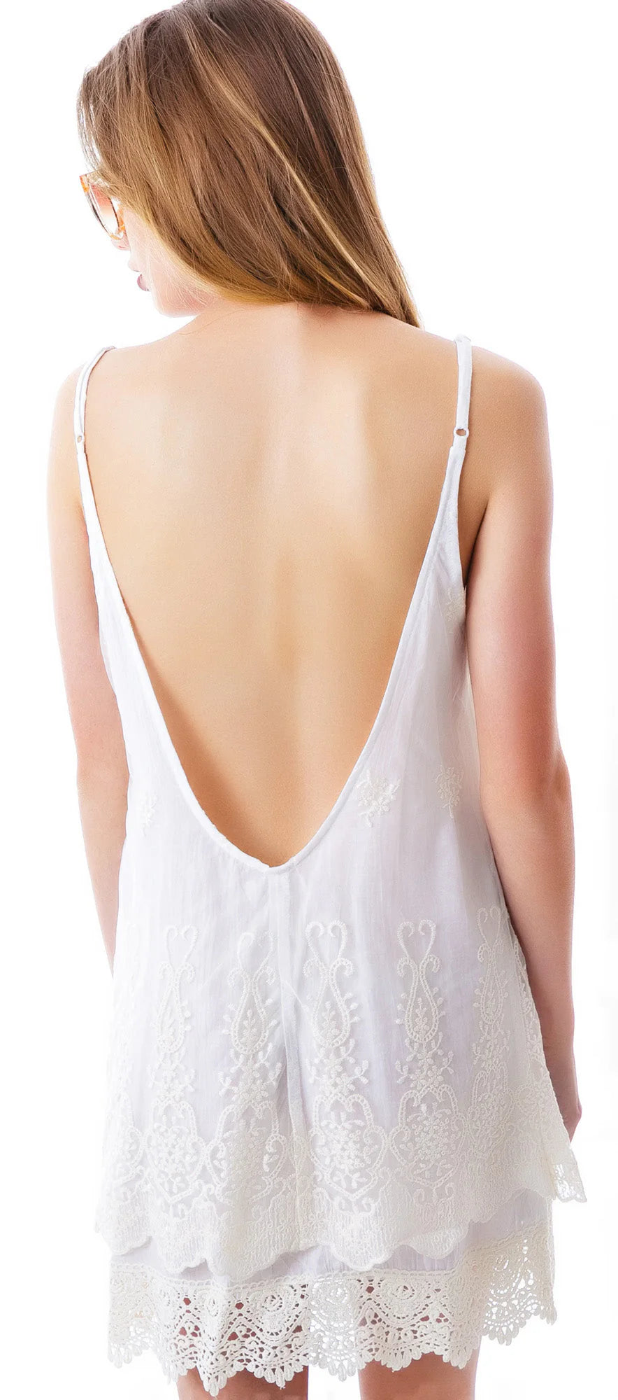 Valley of Flowers Lace Tunic - Black