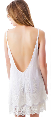 Valley of Flowers Lace Tunic - Black