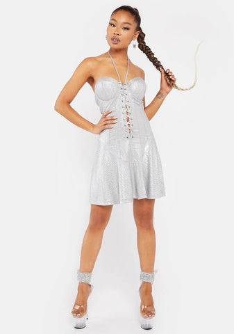 My Legacy Rhinestone Mini Dress