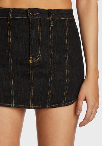 Lowkey Luxury Denim Skirt