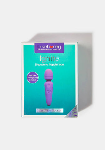 Ignite Rechargeable Wand Vibrator Purple