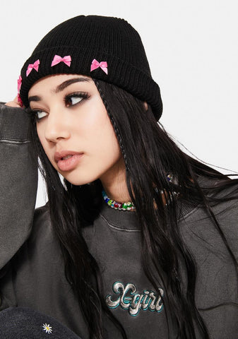 Danger In Disguise Bow Beanie