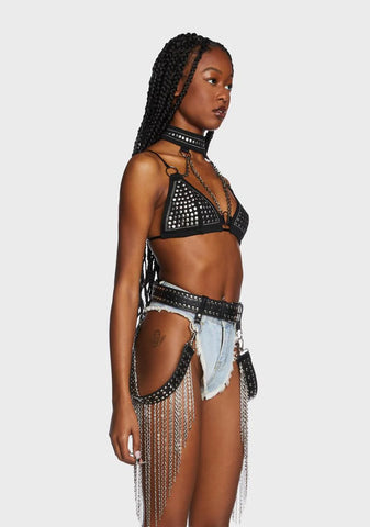 Cavern Crazy Chain Fringe Belt
