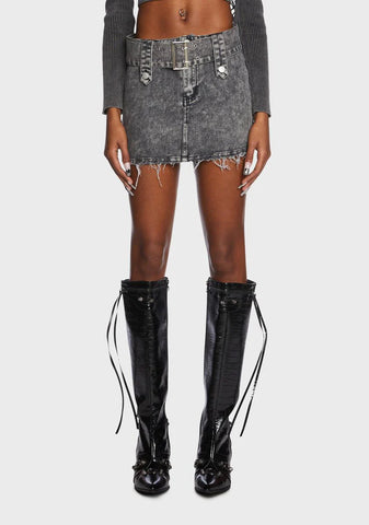 Street Savvy Denim Skirt