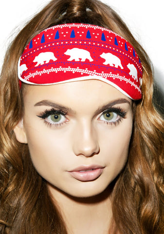 Alaska Bears Eyemask - Black