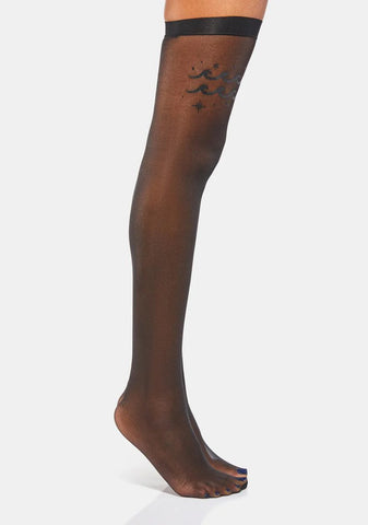 Making Waves Aquarius Socks