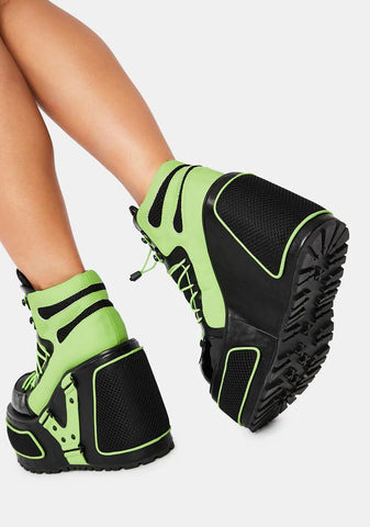 Hijacked Chunky Platform Sneakers