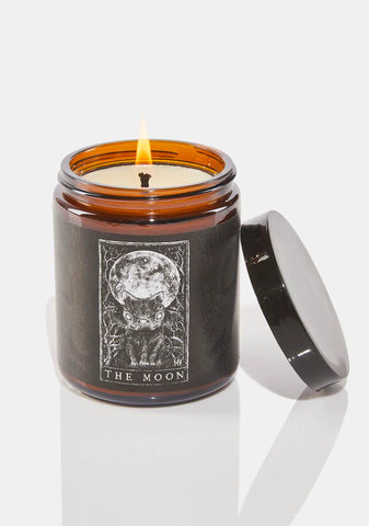 The Moon Tarot Card Soy Candle