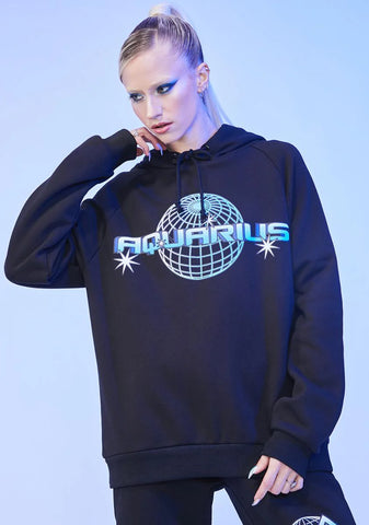 Aquarius Worldwide Graphic Hoodie