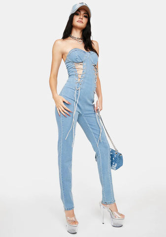 Echo In Here Denim Jumpsuit