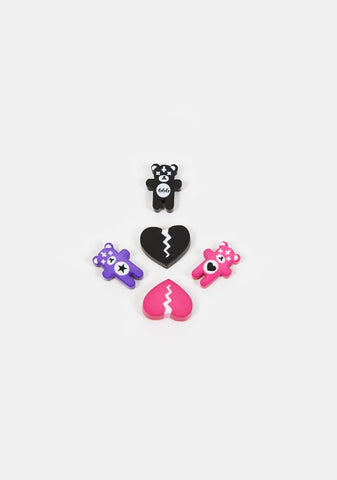 Love Might Hurt Stud Earrings Set