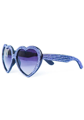 Lavender Swarovski® Heart Sunglasses